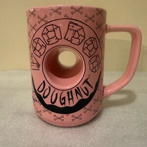 Voodoo Doughnut Coffee Universal Orlando Pink Mug - The Magic Is In The Hole